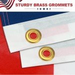 JOWHOL American Flag 3x5 FT - USA Flags for 4th of July Decorations Garden/Room Vivid Colors UV & Fade Resistant Polyester with Brass Grommets us flag Indoor/Outdoor (Flag Pole Not Included)