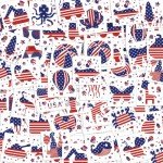 JUNEBRUSHS 4th of July Temporary Tattoos, 180 Pcs America Patriotic Tattoos Red White Blue Accessories Party Favors Party Decorations USA Independence Day Tattoos for Kids Boys Girls Face Make up