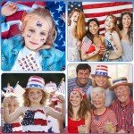JUNEBRUSHS 4th of July Temporary Tattoos, 180 Pcs America Patriotic Tattoos Red White Blue Accessories Party Favors Party Decorations USA Independence Day Tattoos for Kids Boys Girls Face Make up