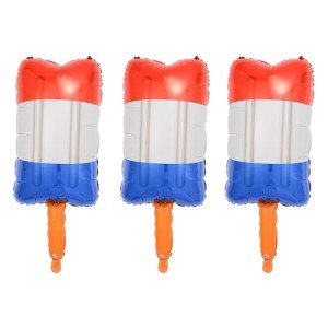 HBLHBLMI Red White And Blue Balloons, Popsicles Foil Balloon for 4th of July Memorial Day Celebration Events Election Party Decoration - 3 Pcs