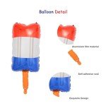 HBLHBLMI Red White And Blue Balloons, Popsicles Foil Balloon for 4th of July Memorial Day Celebration Events Election Party Decoration - 3 Pcs