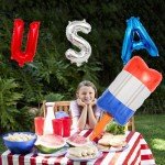 HBLHBLMI Red White And Blue Balloons, Popsicles Foil Balloon for 4th of July Memorial Day Celebration Events Election Party Decoration - 3 Pcs