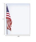 Paperdirect Patriotic Banner Memorial Invite Special Event Theme Stationery Border Paper Letterhead 8.5 x 11, 100 sheets Elegant Premium Writing Paper Decorative Printer Paper