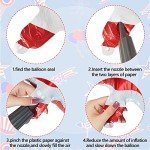 Skylety 20 Pcs 4th of July Balloons 18 Inch Blue Red White Foil Balloons Patriotic American Flag Star Balloons Independence Day Party Balloons USA Balloons for Party Decorations