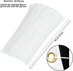 USA Pleated Fan Flag American US Bunting Flag Patriotic Half Fan Banner Flag with Canvas Header and Brass Grommets for 4th of July Memorial Day Indoor Outdoor Decoration (4, 1.5x3 Feet)