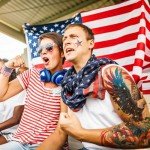 32 Sheets Independence Day Temporary Tattoo, USA Flag Patriotic Waterproof Fake Tattoos, Red White Blue Party Supplies Temp Tattoo Kits 4th of July Memorial Day, Veterans Day