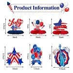 10 Pcs 4th of July Decorations Centerpieces 3D Patriotic Honeycomb Centerpieces Independence Day Table Centerpieces Fourth of July Party Supplies for Indoor Outdoor Table Decoration