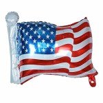 Vocoliday 6Pcs 4th of July Balloons American Flag Balloons Foil Balloons Star Balloons Independence Day Balloon for Patriotic Party Supplies, 18 Inch