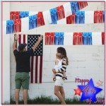 4 Pack 10 Feet Foil Fringe Garland Metallic Tinsel Streamers Banner Wall Hanging Fringe Backdrop Banner for Parade Floats Wedding Birthday Party Decoration (Royal Blue Red White)