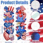 Beeveer 2 Pcs 4th of July Yard Sign with Stake Outdoor Patriotic Star Lawn Decoration American Man Woman Waterproof Welcome Party Yard Sign for Memorial Day Home Garden Pathway Supplies(Star)