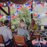 4th of July Star String Lights, 13.6Ft LED Red White Blue Memorial Day Decoration Star Light with 35 Patriotic Star Lights for Independence Day Theme Carnival Outdoor Party Decoration, White Wire