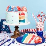 90 Pcs Patriotic Party Supplies American Flag Dinnerware Set Included Disposable Plates, Napkins and Cutlery for 4th of July Celebration Independence Day Memorial Day Party Decorations