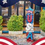 Patriotic Balloons Red White And Blue Balloons 4th of July Decorations Accessories,- 78In x 19In Standing Set of 2, Stars Stripes Designs for 4th of July Party Decorations Patriotic Anniversary