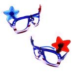 BinaryABC 4th of July Led Light Up Glasses American Flag Patriotic Sunglasses,Fourth of July Party Favors Gifts Party Props