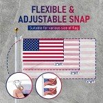 iElyiEsy Flag Poles for Outside House, Heavy Duty Aluminum high hardness Sectional Flag Pole Kit with 3x5 American Flag & Gold Ball Topper for Yard House Ground Residential Commercial (20 FT)