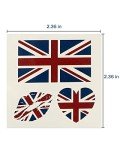 Temporary Tattoo USA / UK | 50 Sheets Patriotic Fake Tattoos| US, America Flag, British, United Kingdom, Union Jack Flag Tattoo Sticker | 4th of July Accessories | Patriotic Party Supplies | for Kids Adults