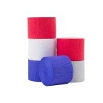 Suaxova Crepe Paper Streamers 6 Rolls 492ft, Pack of Red Blue White Party Streamers for USA Decorations, American Party Decorations,4th of July Decorations (1.8 Inch x 82 Ft/Roll)