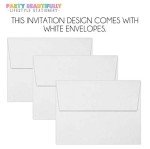 July 4th Wedding Inviations, Set of 12 - Red, White & Blue Wedding Invitations With Envelopes, Fireworks Wedding Invitation