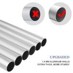 Yescom Upgraded 30FT Sectional Aluminum Flagpole 24-30mph 3'x5' US American Flag Ball Fly 2 Flags for Residential Yard Commercial Outdoor