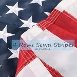 duduta 2x3 Ft American Flag Nylon USA Flag Outdoor Indoor Small US Flag Embroidered Stars Sewn Stripes Brass Grommets