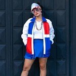 4th of July USA Flag Patriotic Party Accessories Include Independence Day American Flag Sun Visor Sunglasses Earrings Patriotic Bead Necklaces for USA Patriotic Party Favors Supplies Decor