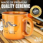 AK Ready Join Or Die Ceramic Coffee Cup Mug Large 17 oz Size Latte, Tea, Water Gadsden Bedford Flag Revolutionary War 1776 Patriotic Fathers Day Dont Tread on Me