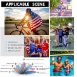 Eyegla Bulk American Sunglasses USA Flag Sunglasses Classic Patriotic Sunglasses 4th of July Party Supplies 10 Pack-Retro 80s Square