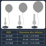 TecUnite 100 Pcs Red White Blue Latex Balloons 15.7 Inch Colorful Round Balloons for 4th of July Decorations Independence Day Patriotic Wedding Birthday Party Decoration