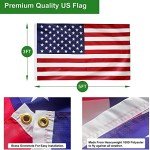FFILY Heavy Duty Flag Pole, 16 FT Extra Thick Aluminum Flagpole Kit for Outside House In Ground