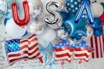 4th of July Decorations Red White and Blue Balloons Patriotic USA Party Decor USA American Flag Balloons