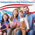 4th of July Star Glasses 12 Pairs Fourth of July Party Favors Red Blue White American Flag Sunglasses for Kids Women Independence Day Gifts Patriotic Sunglasses for Pool Party in USA Decorations