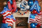 4th of July Decorations Red White and Blue Balloons Patriotic USA Party Decor USA American Flag Balloons