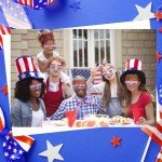 Veramz 10Pcs 4th of July Glasses Fourth of July Decorations Heart Shaped Sunglasses Rimless Fun Patriotic Sunglasses for Independence Day Accessories USA Red White Blue Party Favors Women Men Kids