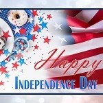 4 Pieces Patriotic 4th of July String Pennant Banner Includes 2 USA American Flag Burlap Banner and 2 Red White Blue Star Garland for Independence Memorial Labor Day Holiday Decorations