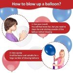 100Pcs Red White and Blue Balloons - MAQIHAN 4th of July Decorations Independence Day Patriotic Anniversary Globos Para Decoracion De Fiestas Balloons for Birthday Party Ballons Decoration