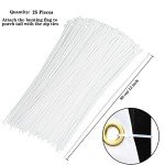 American Flag Bunting Patriotic Pleated Fan Flag USA Flags with Brass Grommets and Zip Ties for 4th of July Memorial Day Decoration Outdoor (4, 1.5x3 Feet)