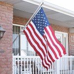 HOOPLE Flag Pole, 6 Foot Tangle Free Spinning Flag Pole for Outside House, Aluminum Rotating Flagpoles, High Wind Resistant Rustproof, Residential or Commerical Flagpole for Garden Boat Truck