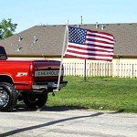 HOOPLE Flag Pole, 6 Foot Tangle Free Spinning Flag Pole for Outside House, Aluminum Rotating Flagpoles, High Wind Resistant Rustproof, Residential or Commerical Flagpole for Garden Boat Truck
