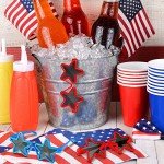 Xuhal Patriotic Sunglasses for Kids Bulk Patriotic Sunglasses Memorial Day Party Favors Fourth of July Accessory(Red and Blue)