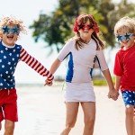 Xuhal Patriotic Sunglasses for Kids Bulk Patriotic Sunglasses Memorial Day Party Favors Fourth of July Accessory(Red and Blue)
