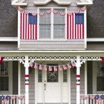 VitalCozy 60 American Flags in 2 Styles - 65 Ft String Pennant Banner for Patriotic Decorations - 4th of July Independence Day USA Veterans Day