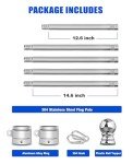 DUPKEV Flag Pole for Outside House, T304 Stainless Steel Flag Poles for Porch, Wall, Decorative, 6FT Outdoor Flag Pole, 1 Inch Flagpole for 3x5 flag(Silver, without Bracket & Flag)