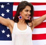 Patriotic Earrings 4 th of July Beaded Earrings Handmade Red White Blue American Flag USA Star Dangle Earrings Independence Day Holiday Gift for Women