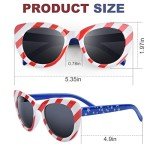 XINB LOOK 3-Pairs Kids Sunglasses, 4th of July Accessories American Flag Party Favor, Toddler Sunglasses Boys and Girls