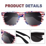XINB LOOK 3-Pairs Kids Sunglasses, 4th of July Accessories American Flag Party Favor, Toddler Sunglasses Boys and Girls