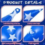 18 Pcs Memorial Day 4th of July Inflatable Stars Patriotic Memorial Day Outdoor Decorations Inflatable Star American Flag PVC Balloons Blow up Hanging Star Home Garden Decor for Independence Day