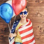 Pibupibu 8 Pack Blue Red Star Sunglasses, 4th of July Decorations Patriotic Decorations Party Accessories, Independence Day USA Flag Classic Patriot Gifts