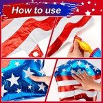 24 Pcs Paris Sports Party Decorations - Star American Flag Red White Blue Balloons, Eagle Foil Balloon - 4th of July Patriotic Decorations for Independence Day, Labor Day