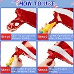 Wettarn 36 Packs 4th of July Balloons Includes 6 Pcs American Flag and 30 Pcs Foil Five Stars Balloons Red White and Blue Memorial Decor for Independence Day Labor Day Decoration