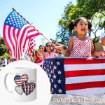 Hyturtle Personalized Gnome Mug Gifts For Gnome Lovers - 4th of July Mug - Patriotic Gnomies Cup - American Flag Cup - Red White Blue USA Custom Name 11oz White Ceramic Coffee Tea Mug